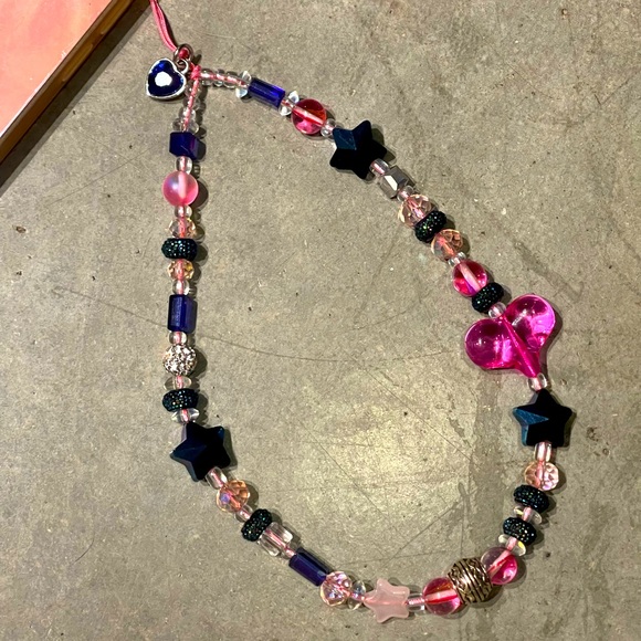 Phone String! Pink and blue hearts 💕 and stars ⭐️! - Picture 3 of 9